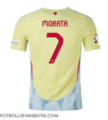 Spanien Alvaro Morata #7 Replika Bortatröja EM 2024 Kortärmad